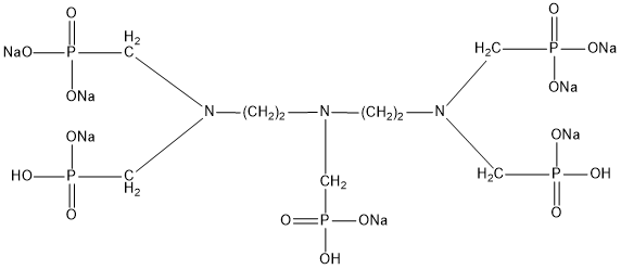 二乙烯三胺五甲叉膦酸七钠（DTPMPoNa7）结构式
