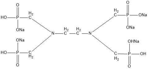 乙二胺四甲叉膦酸五钠（EDTMPoNa5）结构式